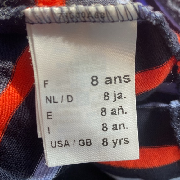 Saint James X Crewcuts 8 Girl’s Striped T-shirt - Picture 10 of 12